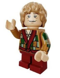 LEGO MINIFIGURA LOTR Bilbo Baggins con chaqueta Patchwork