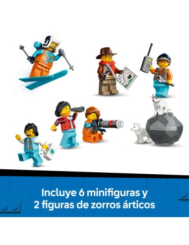 LEGO CITY 60470 Tren Expreso Polar Ártico de los Exploradores
