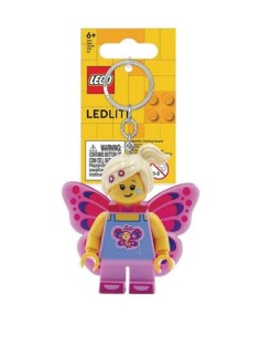 LEGO MINIFIGURAS LLAVERO LINTERNA CHICA MARIPOSA 8 CM