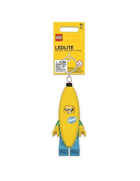 LEGO MINIFIGURAS LLAVERO LINTERNA CHICO PLÁTANO 8 CM