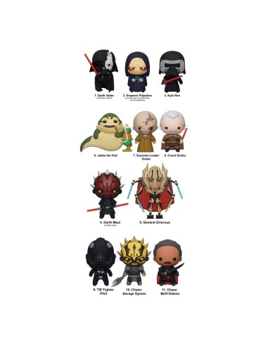 Star Wars Colgantes llavero PVC 3D Year of the Dark Side
