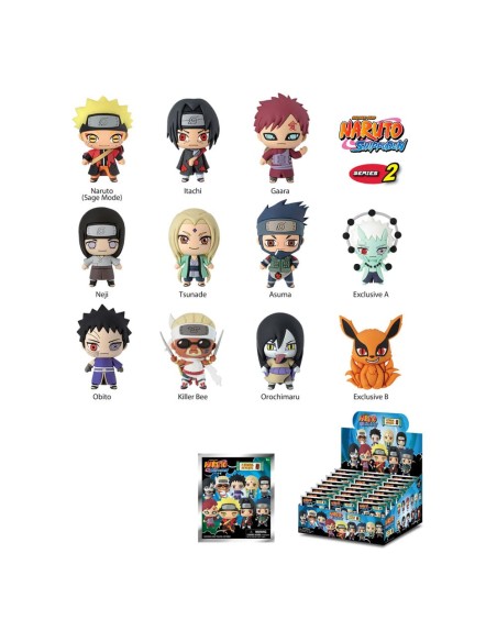 Naruto Shippuden Colgantes llavero PVC 3D Serie 2
