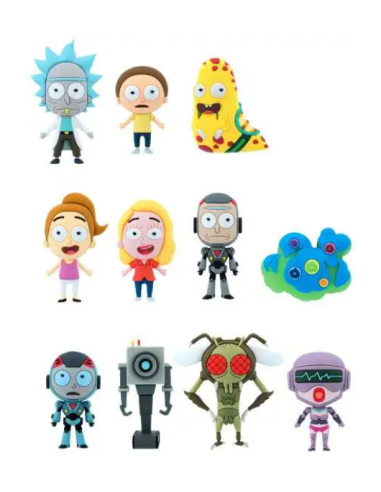 Rick and Morty Colgantes llavero PVC 3D Serie 1