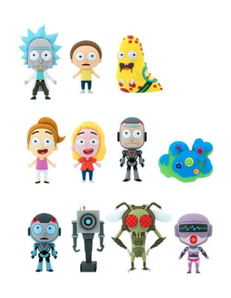 Rick and Morty Colgantes llavero PVC 3D Serie 1
