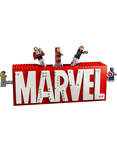 LEGO MARVEL 76313 Logotipo MARVEL y Minifiguras