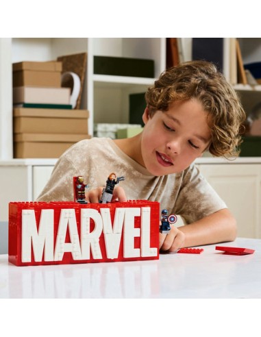 LEGO MARVEL 76313 Logotipo MARVEL y Minifiguras