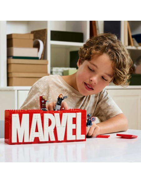 LEGO MARVEL 76313 Logotipo MARVEL y Minifiguras
