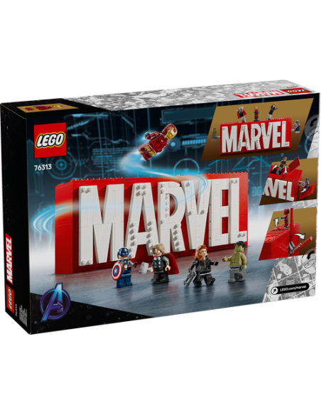 LEGO MARVEL 76313 Logotipo MARVEL y Minifiguras