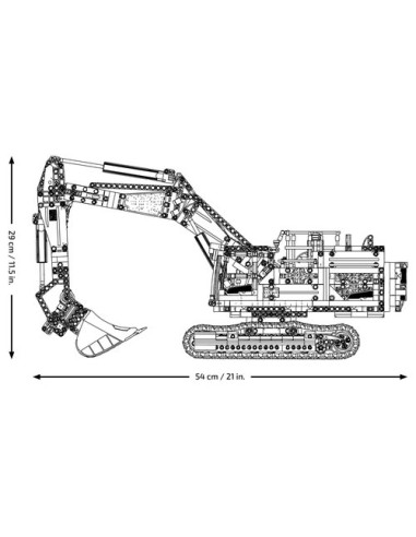 LEGO TECHNIC 42215 Excavadora Volvo EC500 Hybrid (Motorizado)