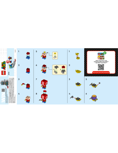 LEGO SUPER MARIO 30702 Toad (Pit Crew) paper bag / polybag