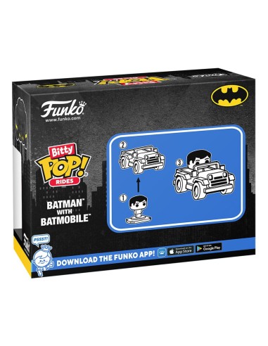 FUNKO BITTY POP! Rides Batman w/Batmobile 2,5 cm