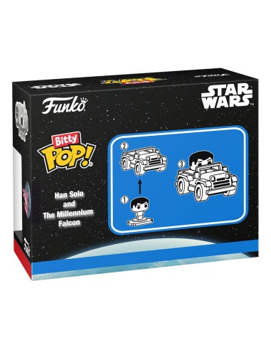 FUNKO BITTY POP! Rides Han Solo w/Millenium Falcon 2,5 cm