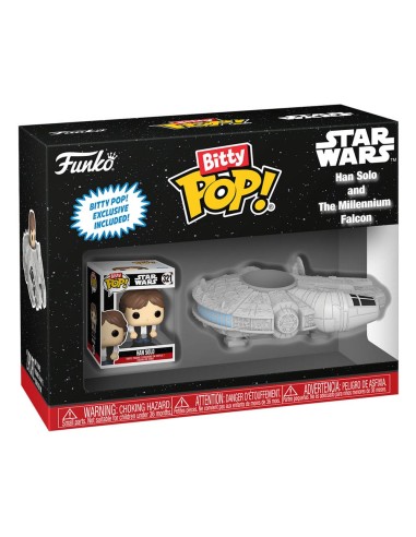 FUNKO BITTY POP! Rides Han Solo w/Millenium Falcon 2,5 cm