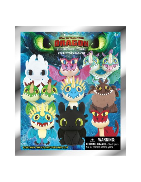 Como entrenar a tu dragón Colgantes llavero PVC 3D Serie 1