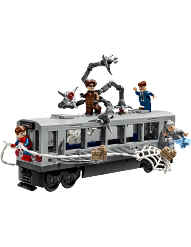 LEGO MARVEL 76321 Spider-Man vs. Doc Ock: Escena del Tren Subterráneo