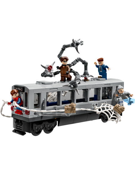 LEGO MARVEL 76321 Spider-Man vs. Doc Ock: Escena del Tren Subterráneo