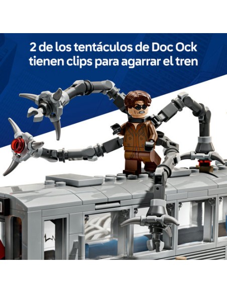 LEGO MARVEL 76321 Spider-Man vs. Doc Ock: Escena del Tren Subterráneo