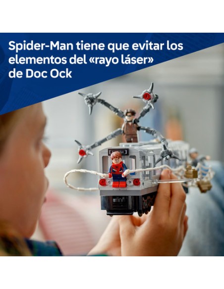 LEGO MARVEL 76321 Spider-Man vs. Doc Ock: Escena del Tren Subterráneo