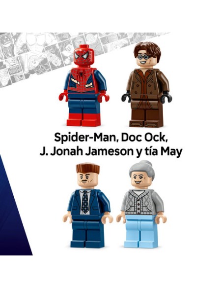 LEGO MARVEL 76321 Spider-Man vs. Doc Ock: Escena del Tren Subterráneo
