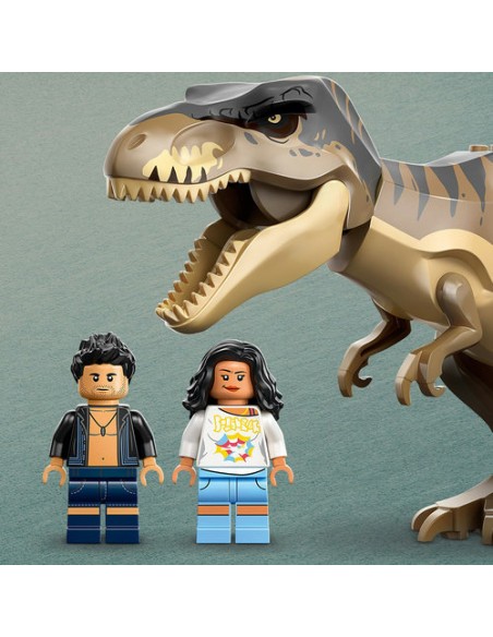 LEGO JURASSIC WORDL 76975 Huida por el Río y T. rex a la Caza