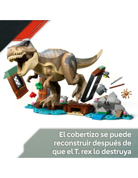 LEGO JURASSIC WORDL 76975 Huida por el Río y T. rex a la Caza