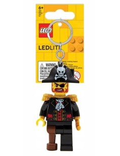 LEGO MINIFIGURAS LLAVERO LINTERNA CAPITÁN PIRATA 8 CM