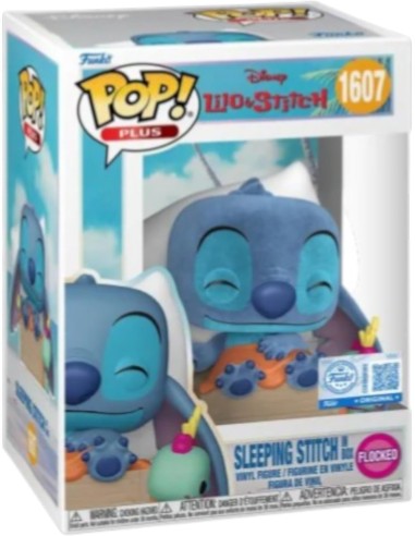 FUNKO POP DISNEY LILO & STITCH - Sleeping Stitch in box (Flocked) (1607) EXC