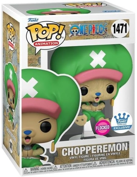 FUNKO POP ANIMATION ONE PIECE - Chopperemon FLOCKED (1471) EXC