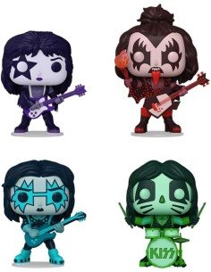 FUNKO POP ROCKS KISS (PACK 4 FUNKOS) EXC 2