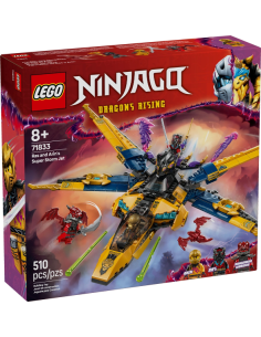 LEGO NINJAGO 71833 Super Jet de la Tormenta de Ras y Arin