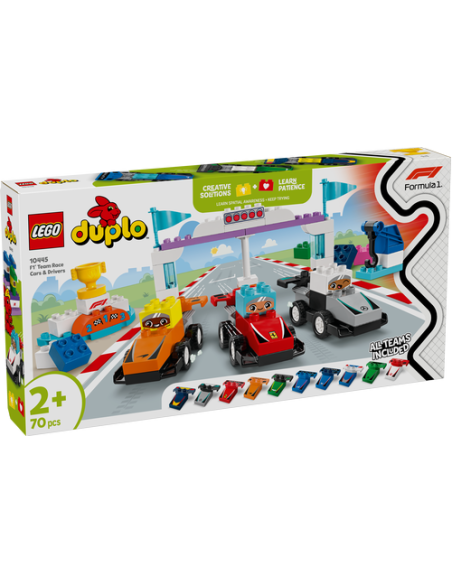 LEGO DUPLO 10445 Coches de Carreras y Pilotos del Equipo de F1