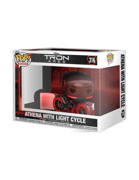 FUNKO POP DISNEY TRON ARES - ATHENA WITH LIGHT CYCLE (316) 15CM