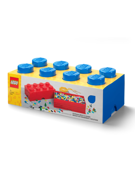 LEGO ALMACENAJE Ladrillo de almacenamiento de 8 espigas (Azul)