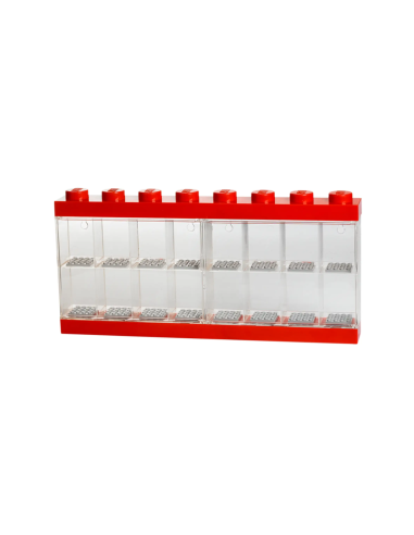 LEGO ALMACENAJE Expositor para 16 Minifiguras (rojo)