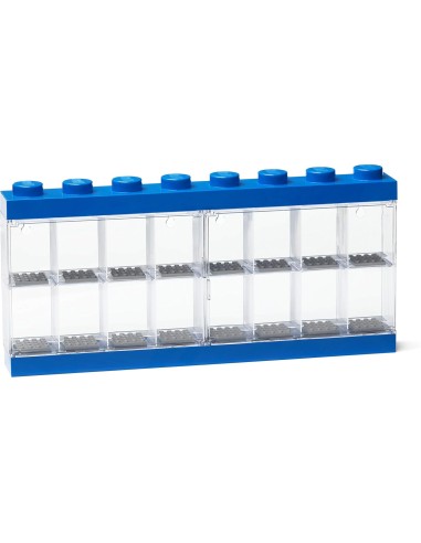 LEGO ALMACENAJE Expositor para 16 Minifiguras (azul)
