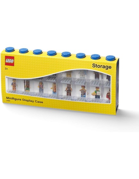 LEGO ALMACENAJE Expositor para 16 Minifiguras (azul)