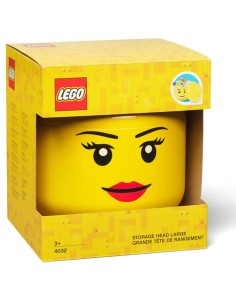 LEGO ALMACENAJE Cabeza de Almacenamiento (grande, niña)