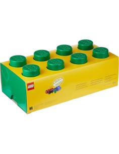 LEGO ALMACENAJE Ladrillo de almacenamiento de 8 espigas (Rojo)