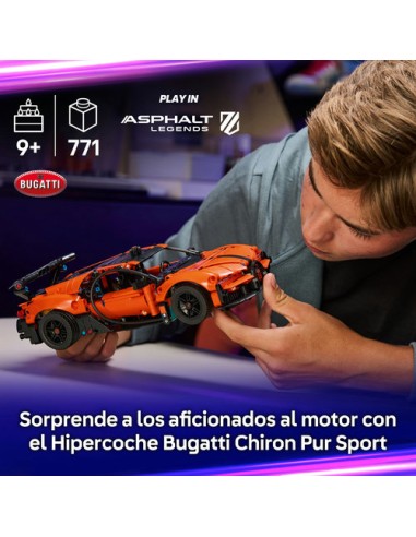 LEGO TECHNIC 42222 Hipercoche Bugatti Chiron Pur Sport
