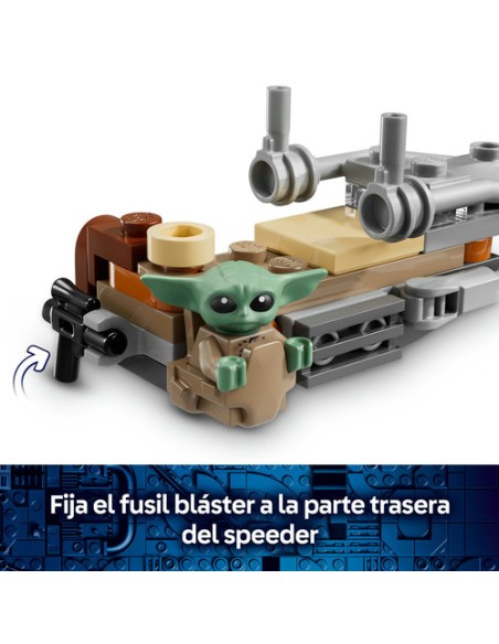 LEGO STAR WARS 75436 Moto Speeder del Mandaloriano y Grogu