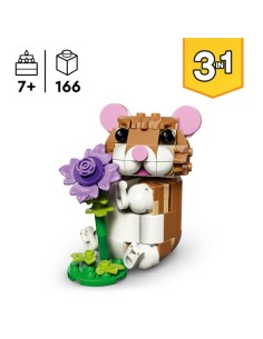 LEGO CREATOR 31376 Lindo Hámster con Flor 2