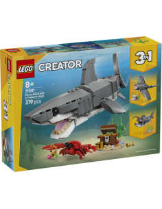 LEGO CREATOR 31381 Feroz Tiburón con Cofre del Tesoro
