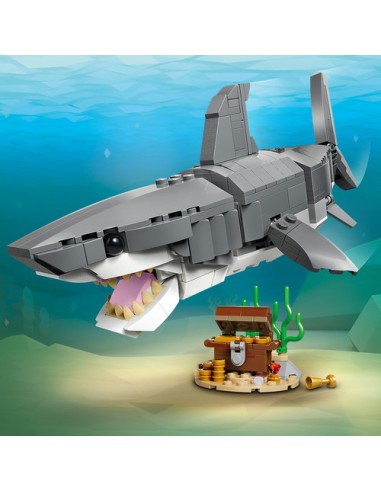 LEGO CREATOR 31381 Feroz Tiburón con Cofre del Tesoro
