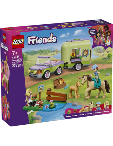 LEGO FRIENDS 42695 Remolque para Caballo y Potrillo