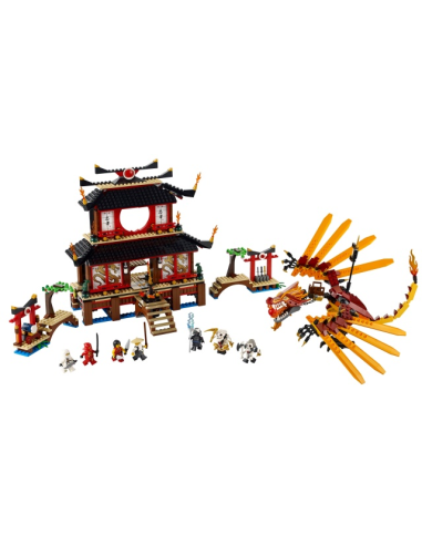 LEGO (SEGUNDA MANO) NINJAGO 2507 Templo del fuego (2011)