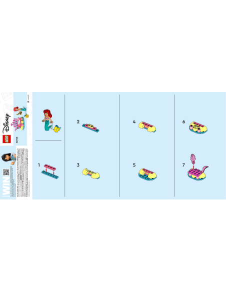 LEGO DISNEY 30720 Ariel & Flounder's Birthday Music Fun paper bag