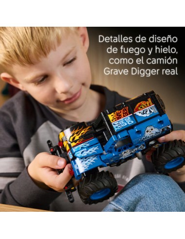LEGO TECHNIC 42219 Monster Jam™ Grave Digger™ Fuego y Hielo