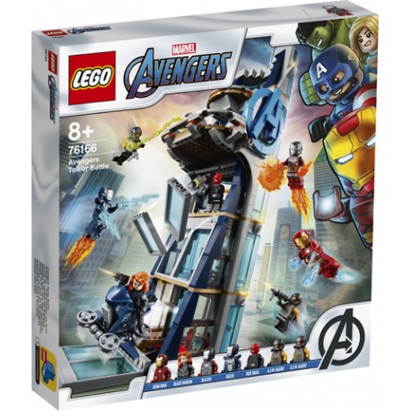 LEGO MARVEL 76166 Batalla en la Torre de los Vengadores CAJA