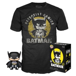 DC Comics POP! & Tee Set de Minifigura y Camiseta Batman Sun Faded heo Exclusive talla M