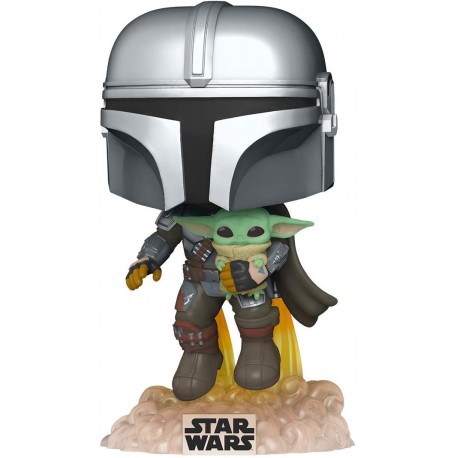 FUNKO POP STAR WARS THE MANDALORIAN WITH THE CHILD FLYING (402)